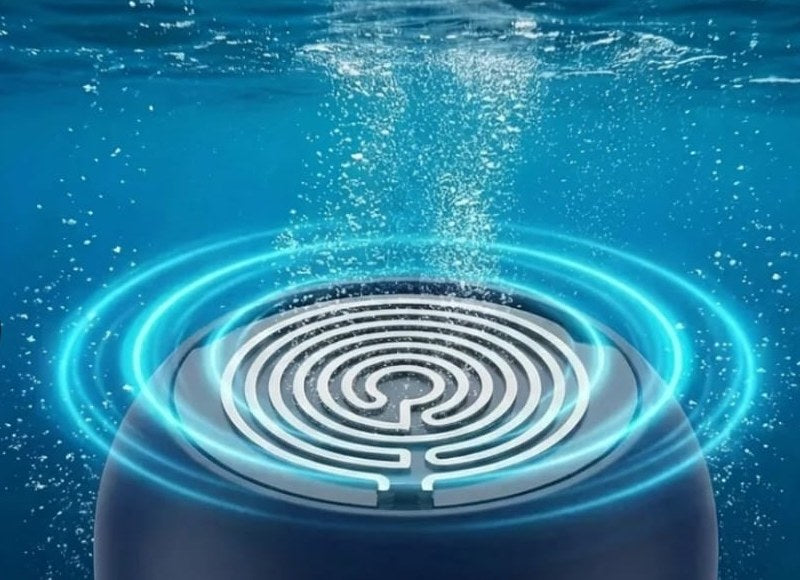 Le courant active l'eau